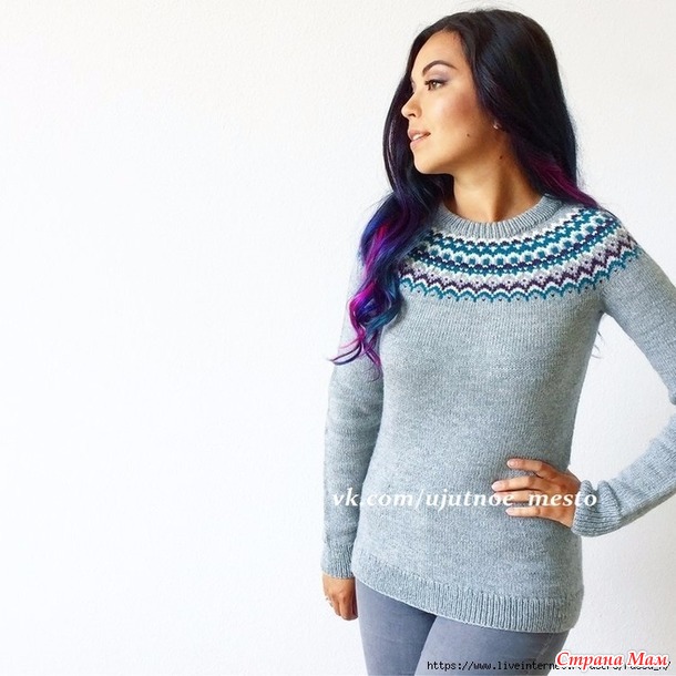 Blue Snowdrop Sweater by Life Is Cozy