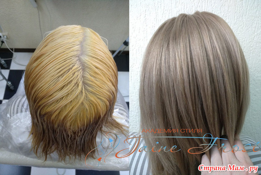 Бежевый блонд цвет волос фото до и после окрашивания