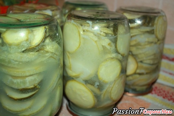 Кабачки Маринованные в чесноке
