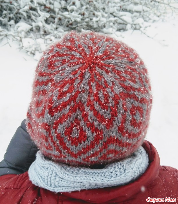 . Шапка и снуд "Снежная ягода" - Вязание - Страна Мам