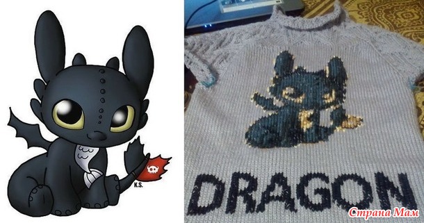 .*Детский свитшот DRAGON. Платное описание.