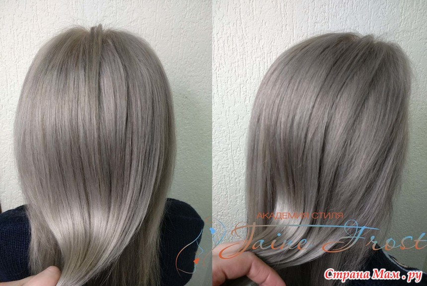 Капус пепельный блонд фото до и после