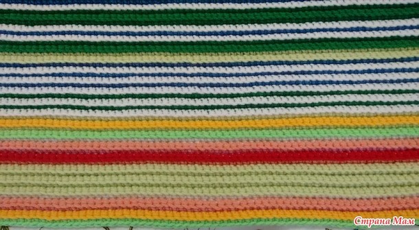 Вязальная игра - авантюра Тemperature blanket. Отчёт за апрель.