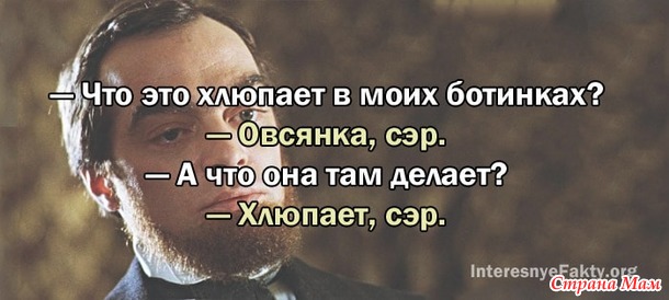 Овсянка, сэр!