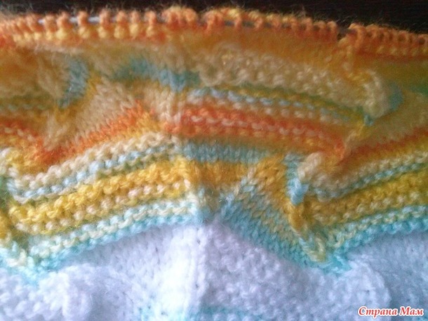 Вязальная игра - авантюра Тemperature blanket. Отчёт за апрель.