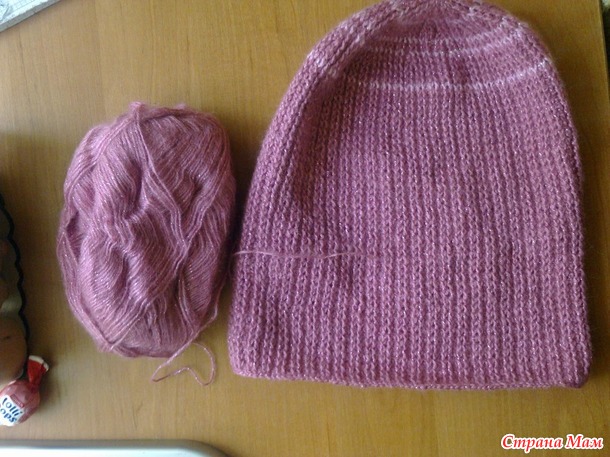 . Шапка с отворотом и шарфик из Angora Gold Simli