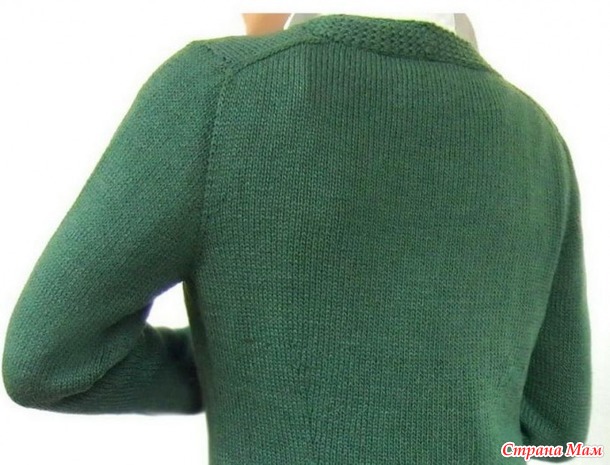 . Вязание кардигана Cross Pockets Cardigan от дизайнера von Hinterm Stein