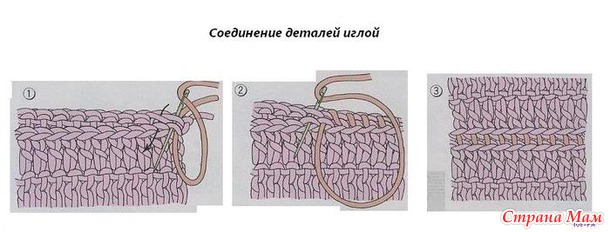 Пинетки "Вафли" на двух спицах