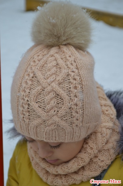 . Шапка и снуд для девочки Winter Tale - Вязание - Страна Мам