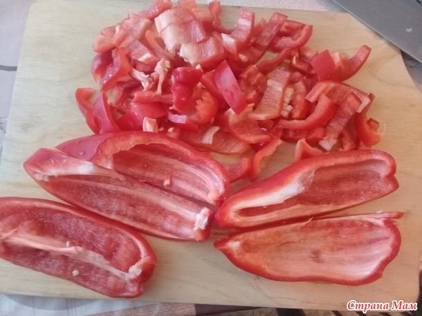 Перец с мясом. Дополнила