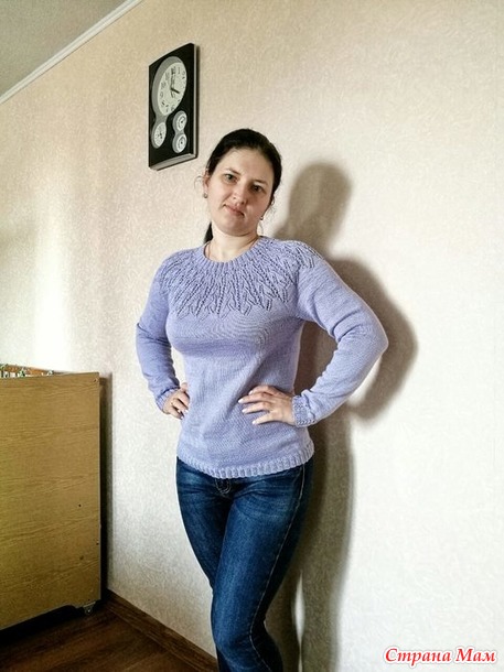 Джемпер с круглой кокеткой.