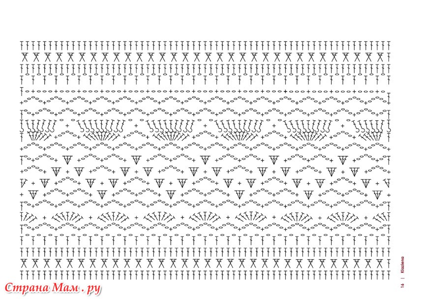 Шаль клазиена крючком схема - 98 фото