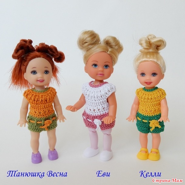 Комбез для Танюшки Весна, Еви, Келли крючком.