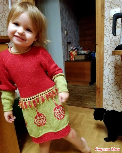 Новогоднее платье для внучки