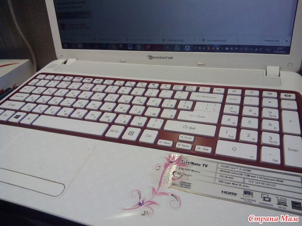 Клавиатура для ноутбука  Packard bell