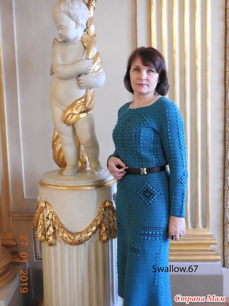 . Платье Зеленобрюхая ящерица по описанию Irina Horn