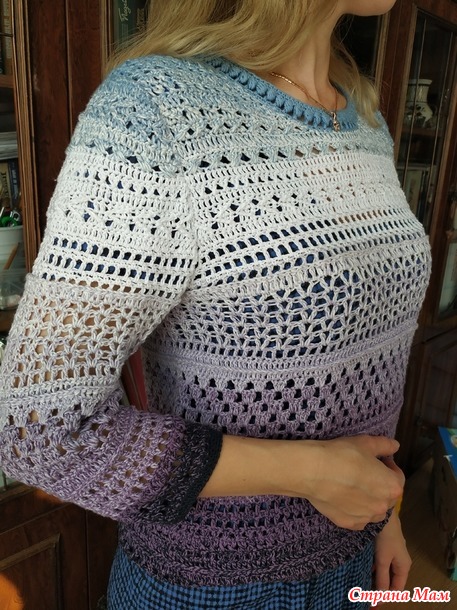 Джемперок из FLOWERS YarnArt