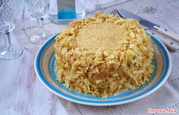 Закусочный блинный торт