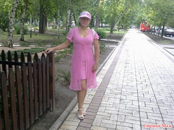 Платье и кардиганчик из Этно-коттон 1200