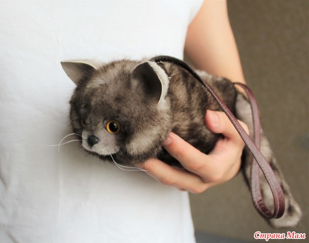 Котосумочка на молнии.