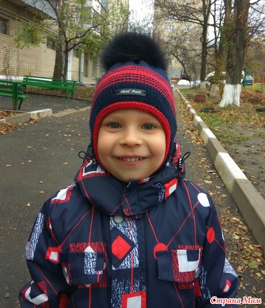 Новая шапка для сынули, ну и так...