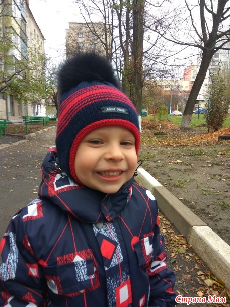 Новая шапка для сынули, ну и так...