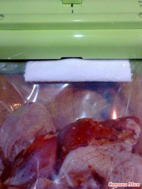 Маринование мяса с помощью бытового вакуумного упаковщика