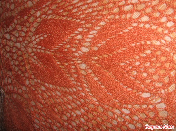 Шаль " Плетистая роза"