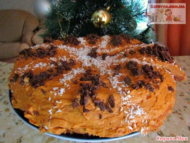 Шоколадно-медовый торт «Спартак»