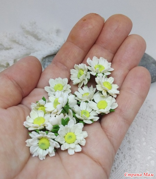 Ромашки. Полимерная глина