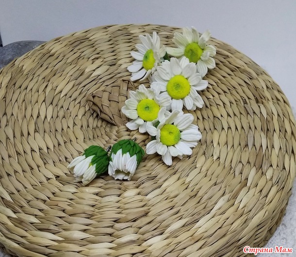 Ромашки. Полимерная глина