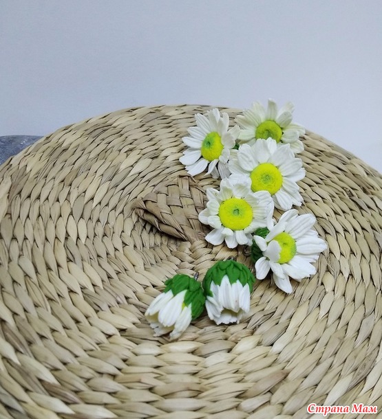 Ромашки. Полимерная глина