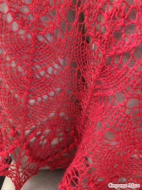 Брусничная шаль / Lingonberry Lace Shawl