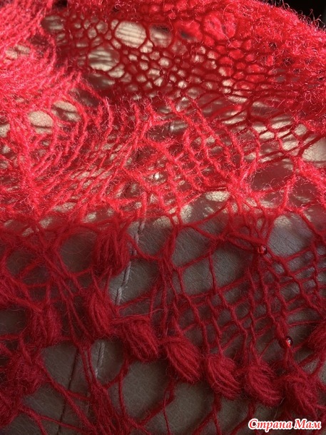 Брусничная шаль / Lingonberry Lace Shawl