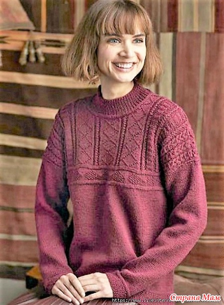  "Lamorna". Lamorna Sweater by Pat Menchini. .