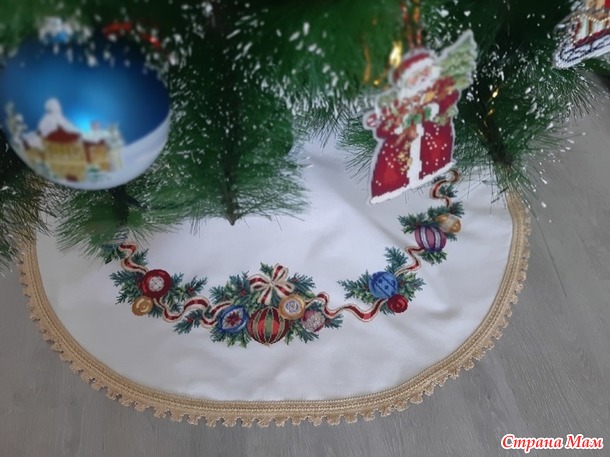 Юбка под ёлку. Needle Treasures. Готовая работа.