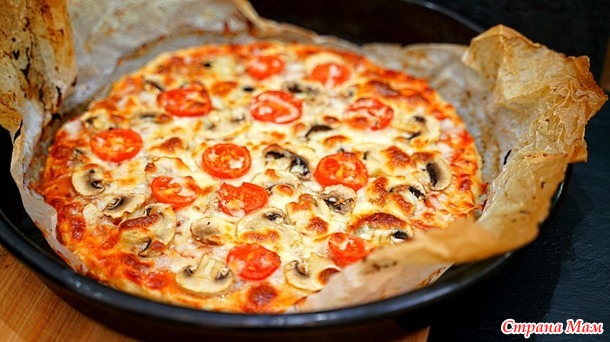 Пицца БЕЗ теста за 5 минут Вашего времени! Оригинальный и очень вкусный ужин