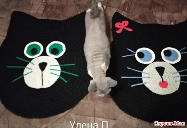 Коврик кошечка. подружка кота