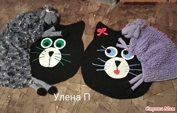 Коврик кошечка. подружка кота