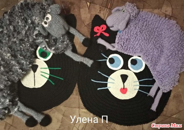 Коврик кошечка. подружка кота