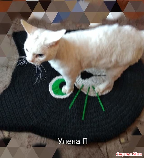 Коврик кошечка. подружка кота