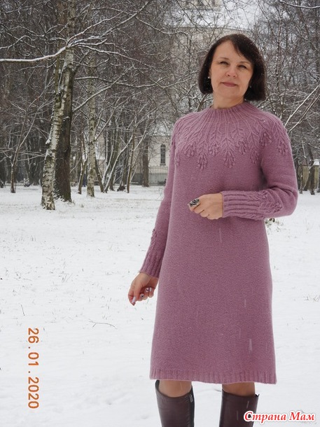 Платье Изморозь по описанию джемпера Алены Малевич.