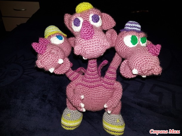 Змей Горыныч крючком - Вязание - Страна Мам
