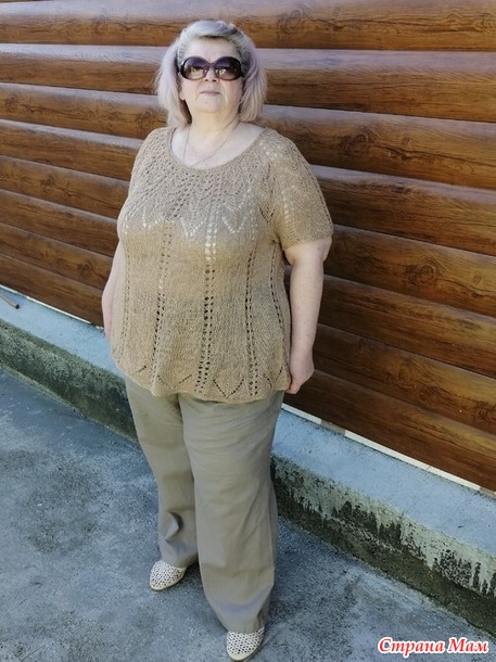 Ажурная туника летняя для карпулетных мадам