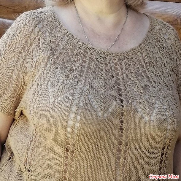 Ажурная туника летняя для карпулетных мадам