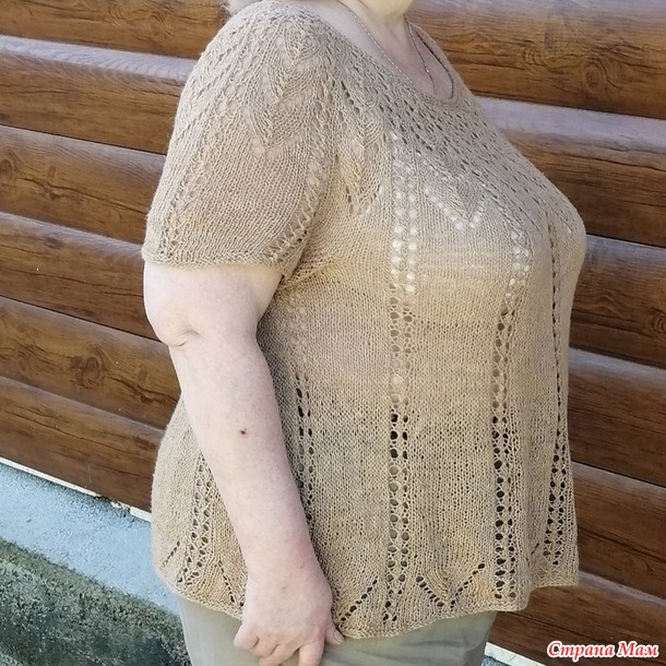 Ажурная туника летняя для карпулетных мадам