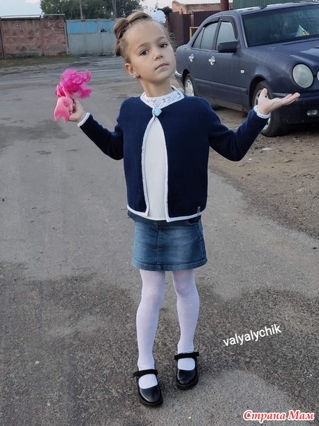 Школьный жакет для внучки - Вязание - Страна Мам