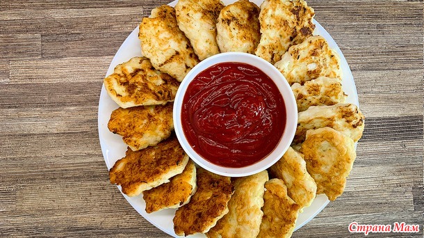 Куриные оладьи рубленные
