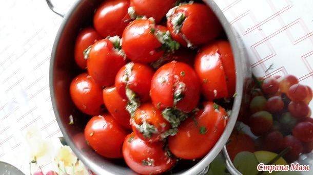 Квашеные помидоры-оригинальный рецепт.
