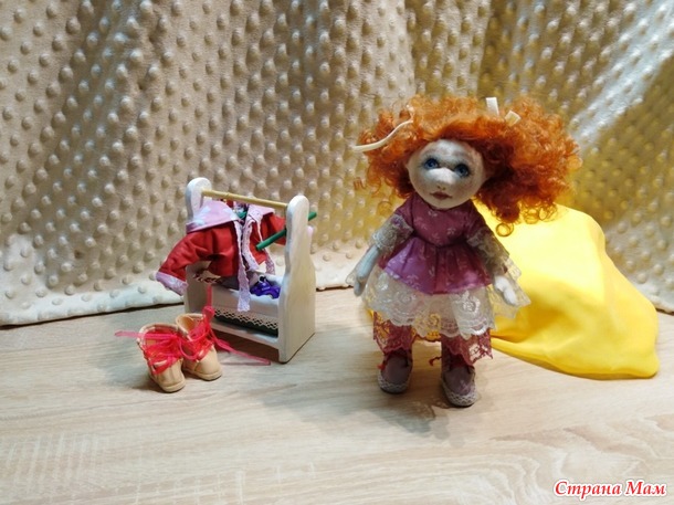 Авторская работа: текстильная куколка Веснушка